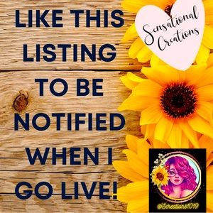 Like This Listing to be Notified when I go live!!!